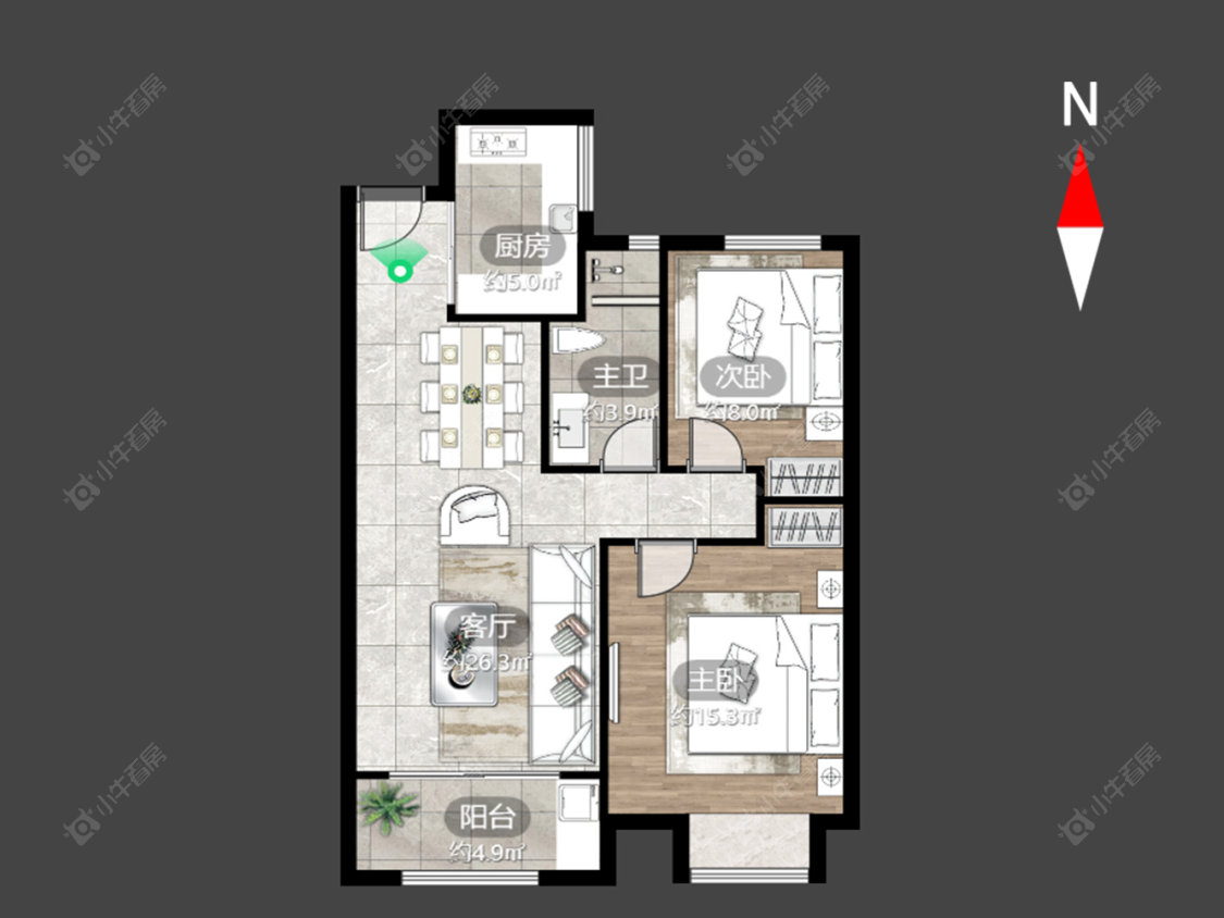 常州怡盛花园2室2厅1卫在售二手房房源图片