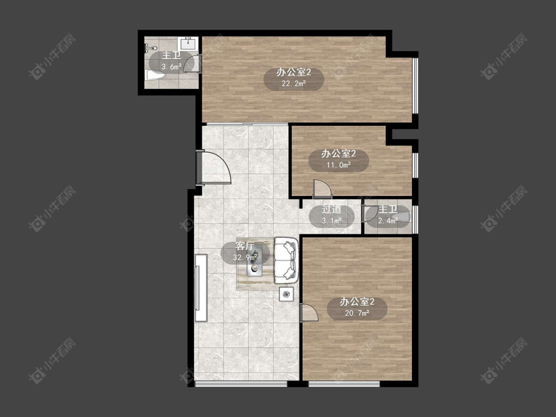 常州宝龙城市广场在售二手房源户型图_小牛看房