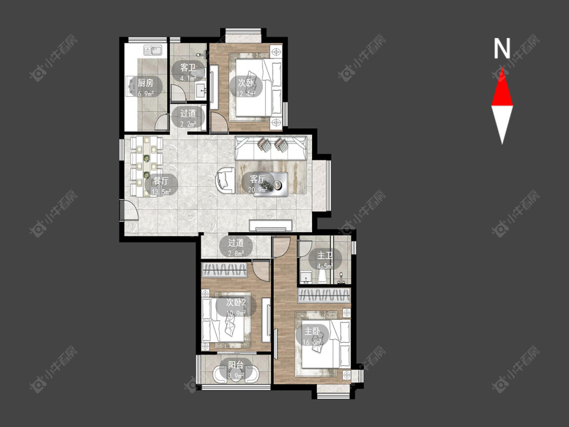 常州嘉顺花园在售二手房源户型图_小牛看房