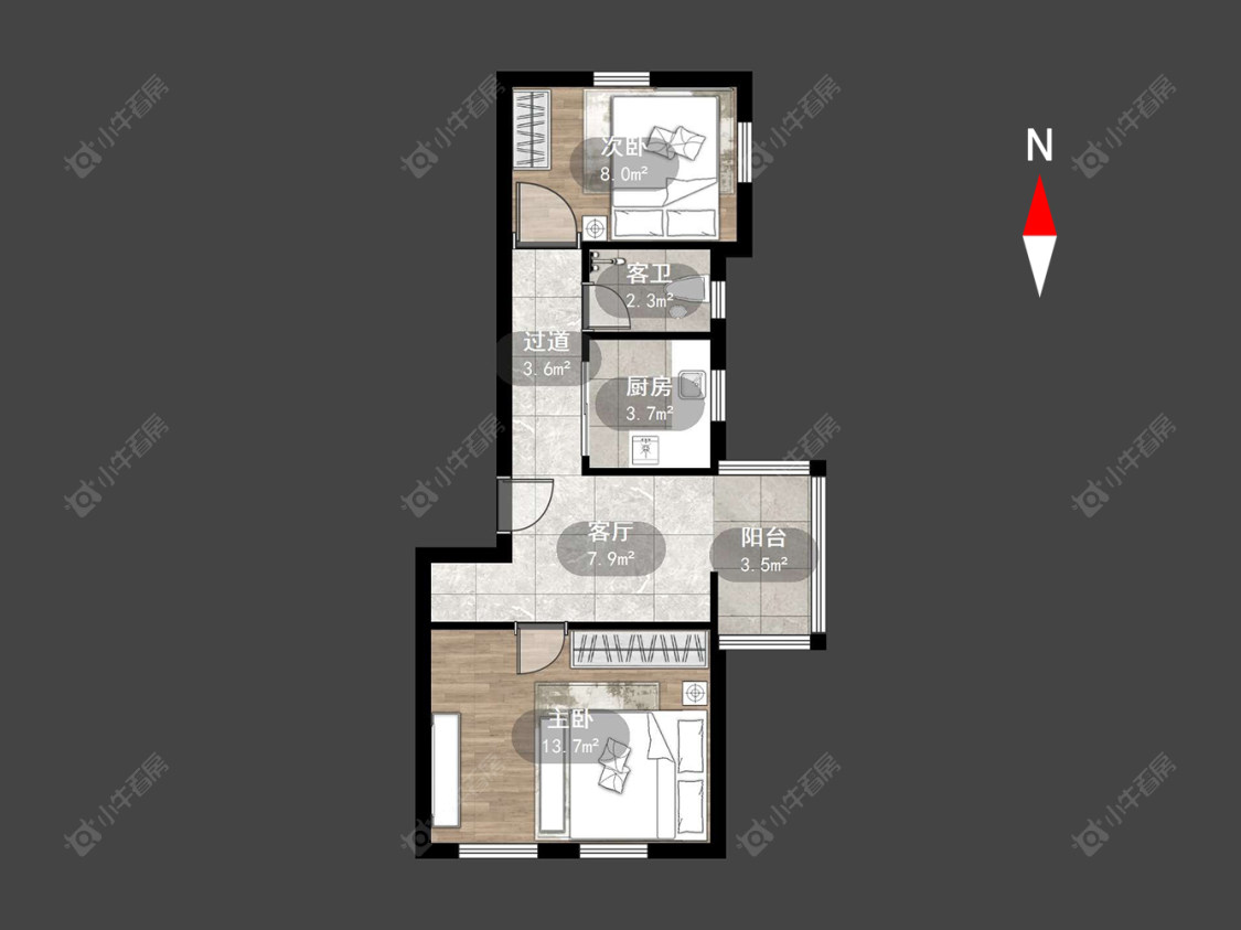 常州北环新村在售二手房房源户型图_小牛看房