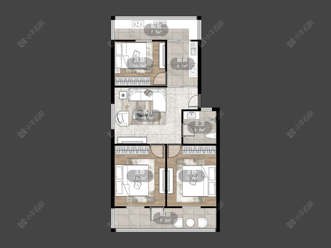 丹阳千家乐园在售二手房源户型图_小牛看房