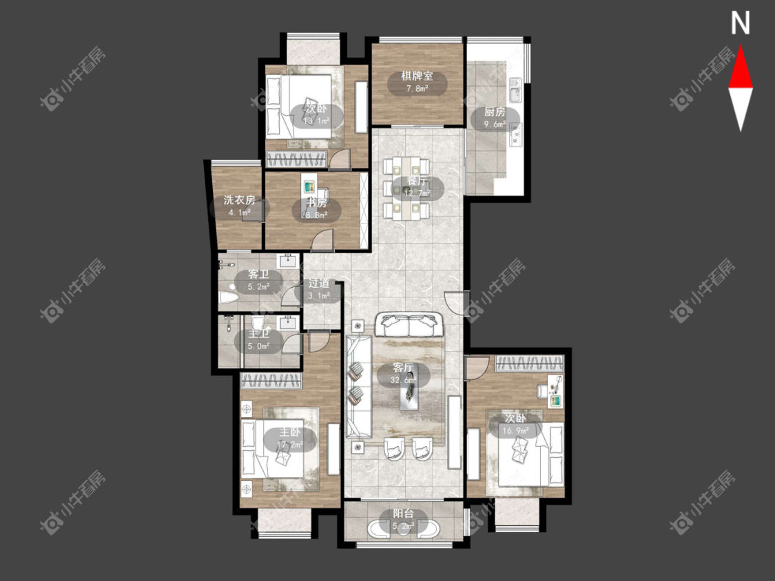 常州鹏欣丽都在租房源户型图_小牛看房
