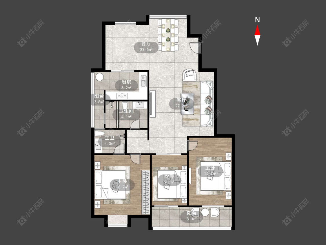 常州名仕家园3室2厅2卫在售二手房房源图片