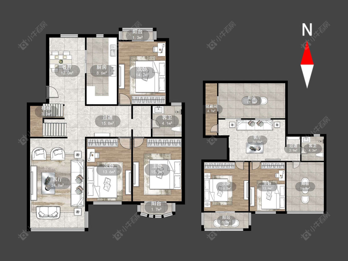 常州聚景苑在售二手房源户型图_小牛看房