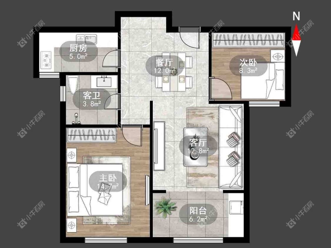 公园壹号四期房源室内图 常州公园壹号四期在租房源室内图_小牛看房