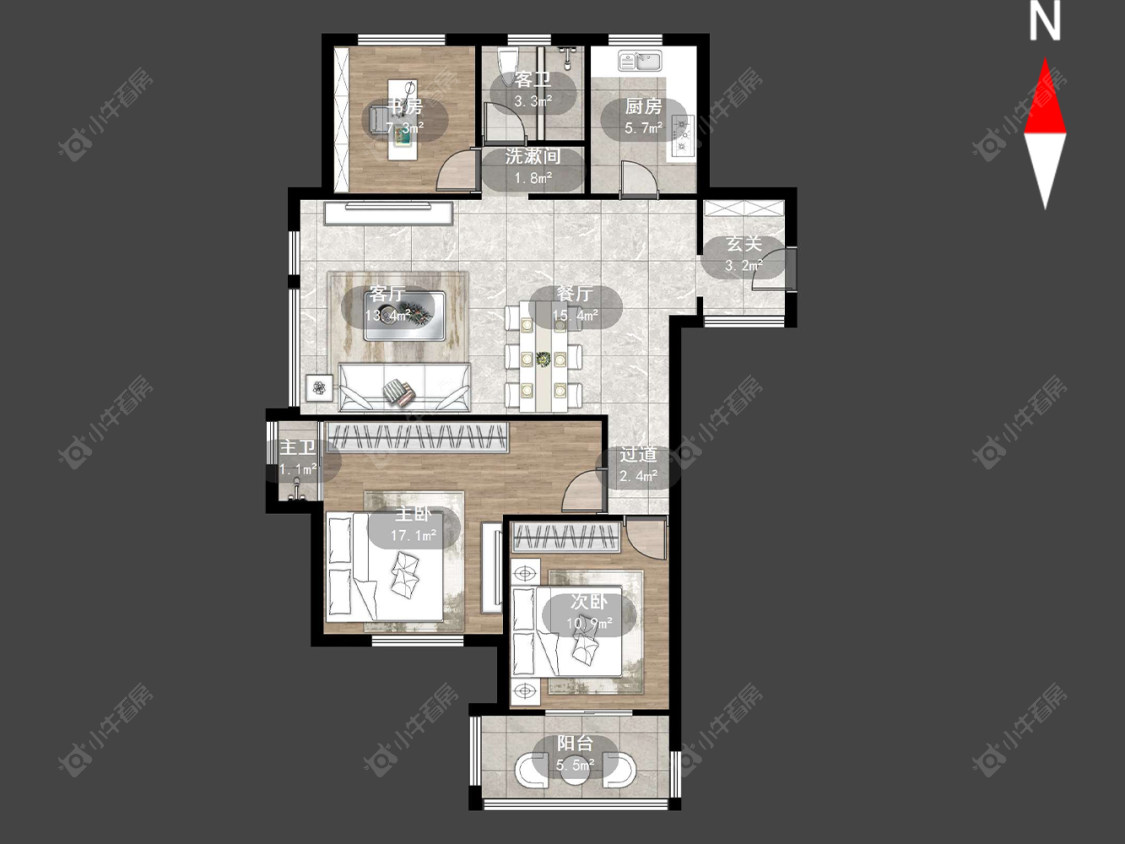 龙东花园房源户型图 常州龙东花园在售二手房源户型图_小牛看房