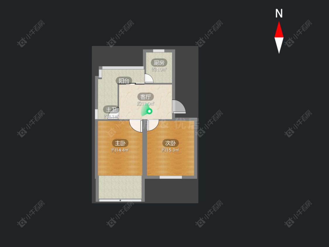 常州常钢宿舍在售二手房源户型图_小牛看房