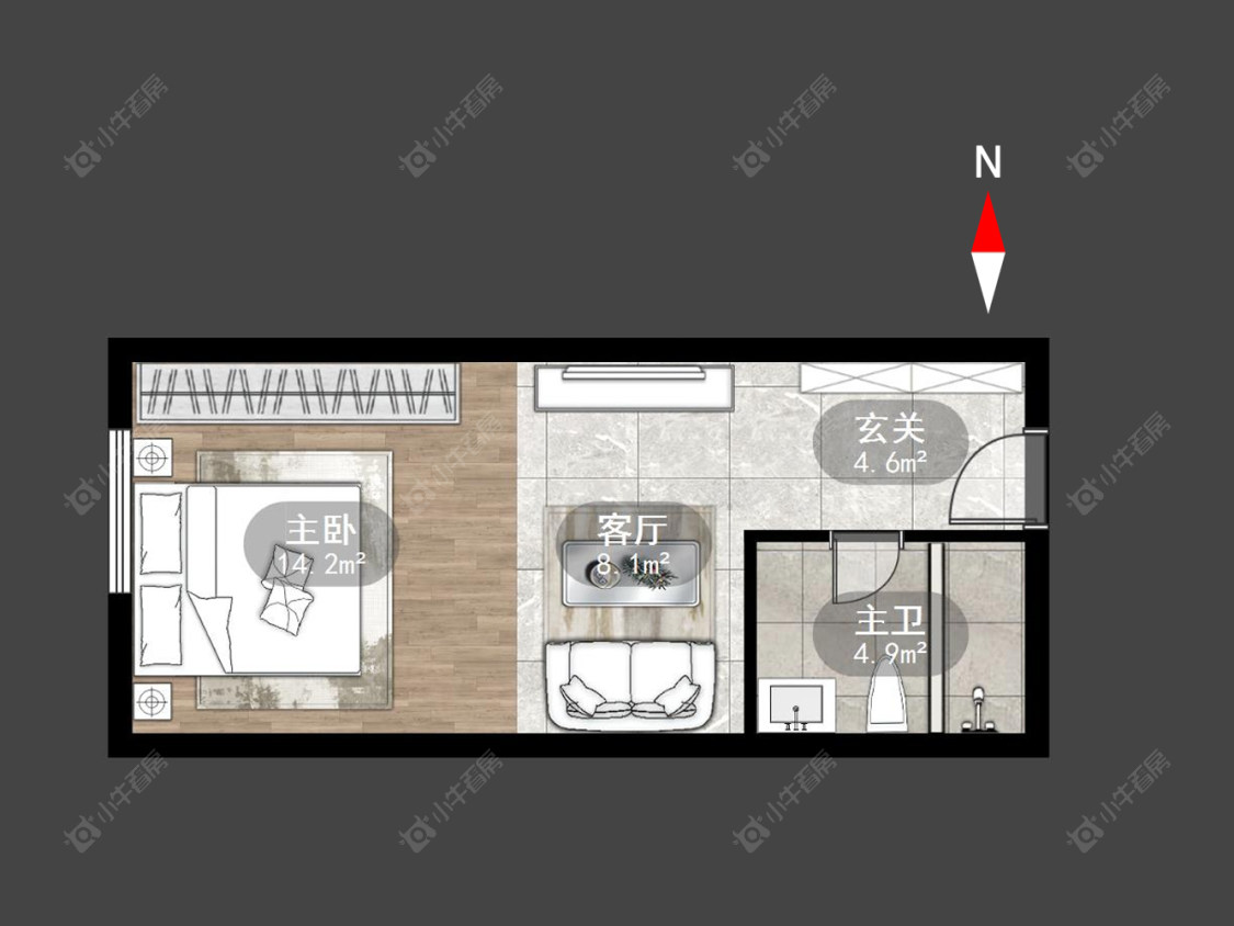 常州新龙江城市广场在售二手房房源户型图_小牛看房