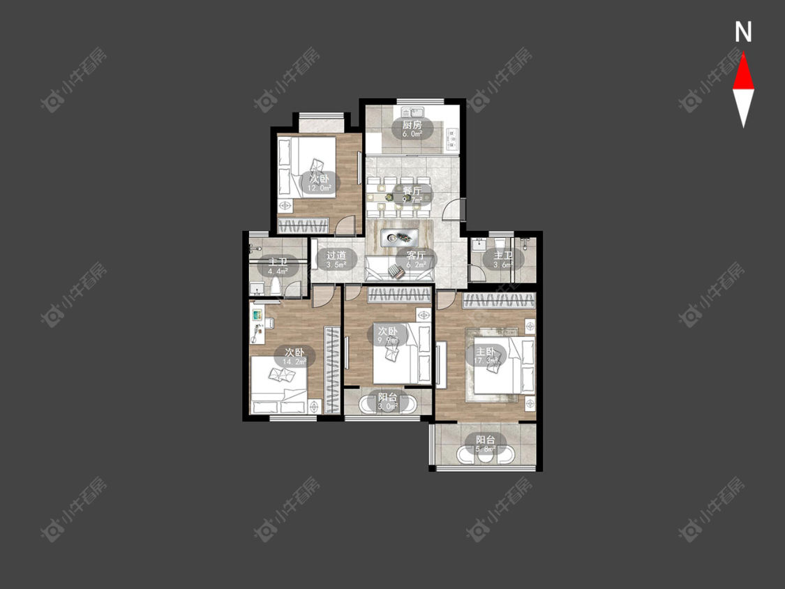 常州金玉苑在售二手房源户型图_小牛看房