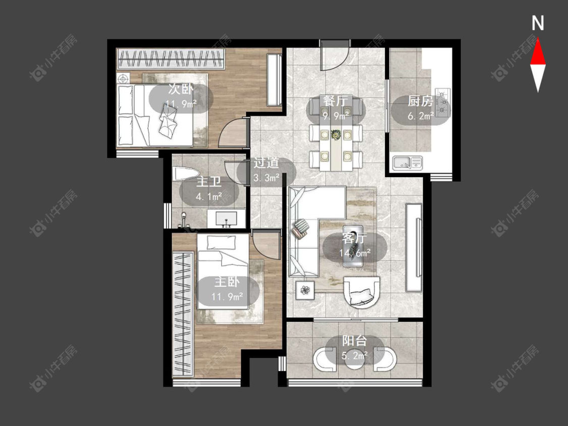 宝龙国际花园一期房源户型图 常州宝龙国际花园一期在售二手房源户型图_小牛看房