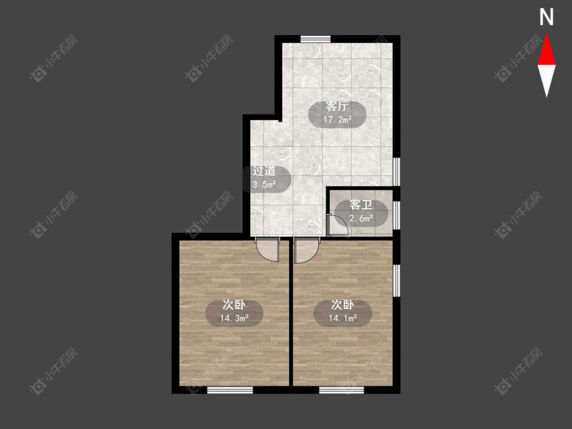 常州西新桥二村在售二手房房源户型图_小牛看房