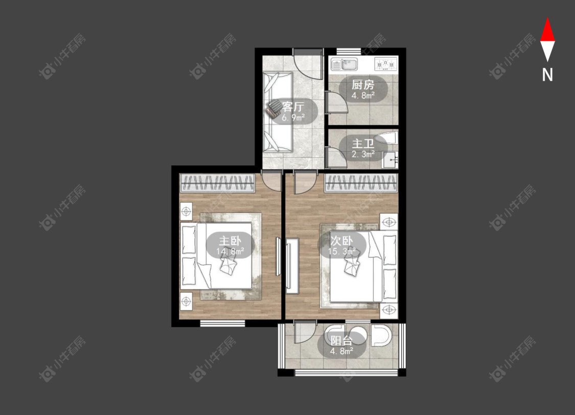 桃园新村房源户型图 常州桃园新村在售二手房源户型图_小牛看房