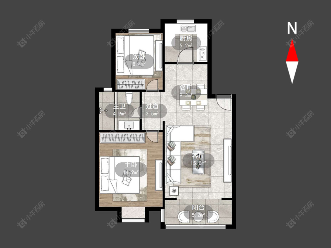 腾龙苑东区房源户型图 常州腾龙苑东区在售二手房源户型图_小牛看房