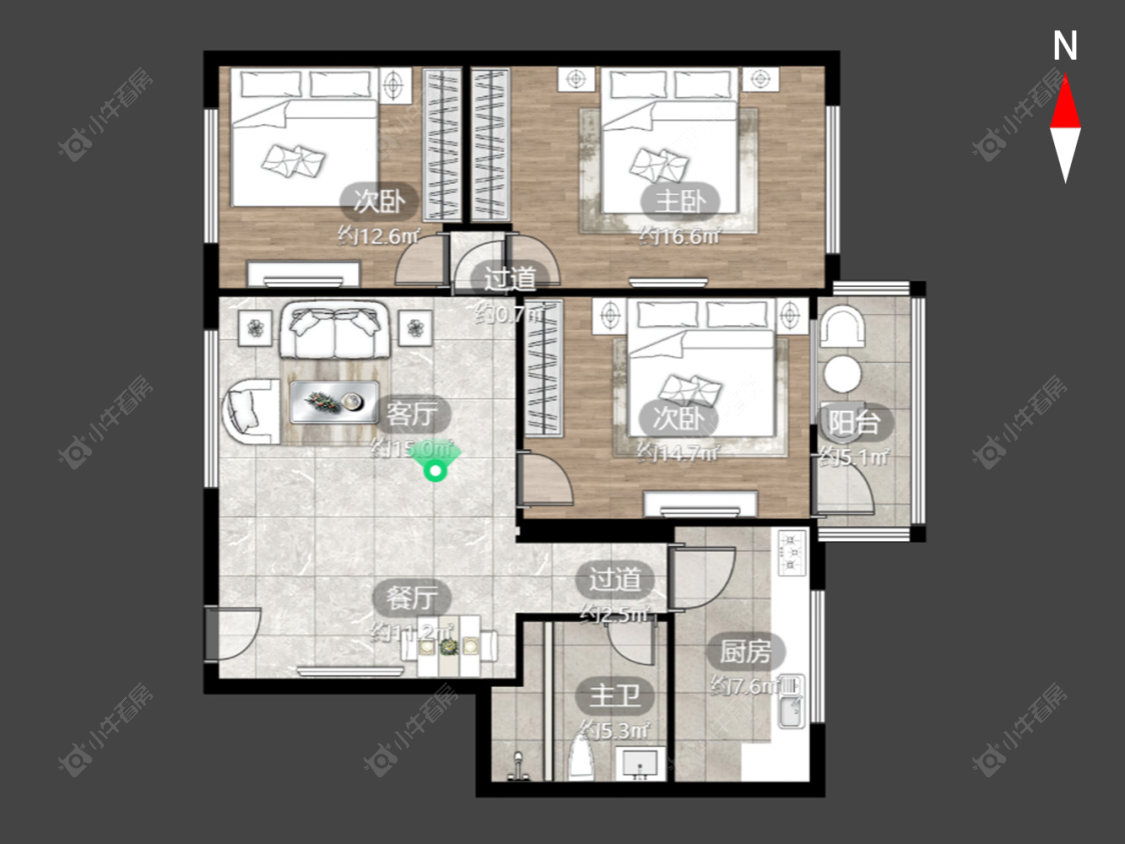 常州湾里新村在售二手房源户型图_小牛看房