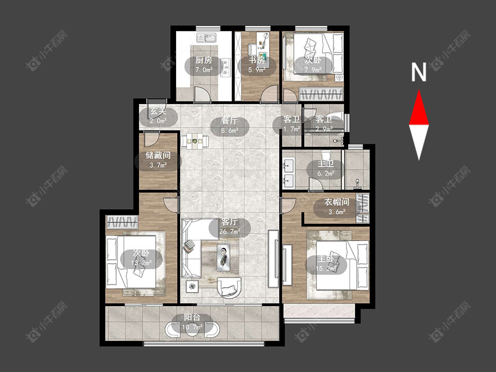 璞樾春秋房源户型图 常州璞樾春秋在售二手房源户型图_小牛看房