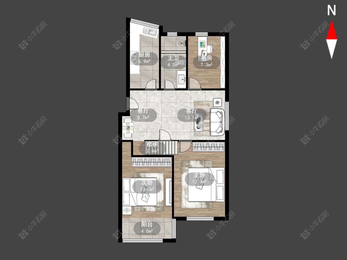 常州吴家场公寓在售二手房源户型图_小牛看房