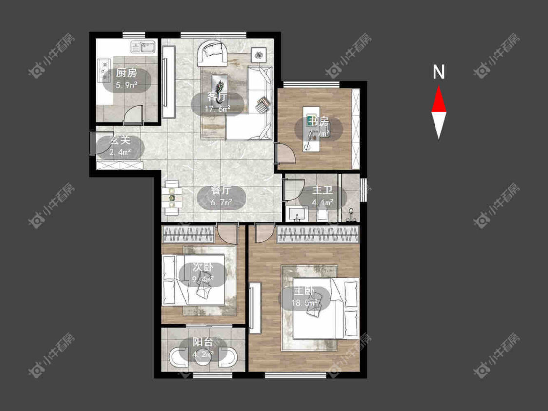 绿都万和城五区房源室内图 常州绿都万和城五区在租房源室内图_小牛看房
