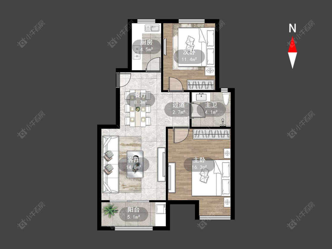 常州怡枫苑在售二手房源户型图_小牛看房