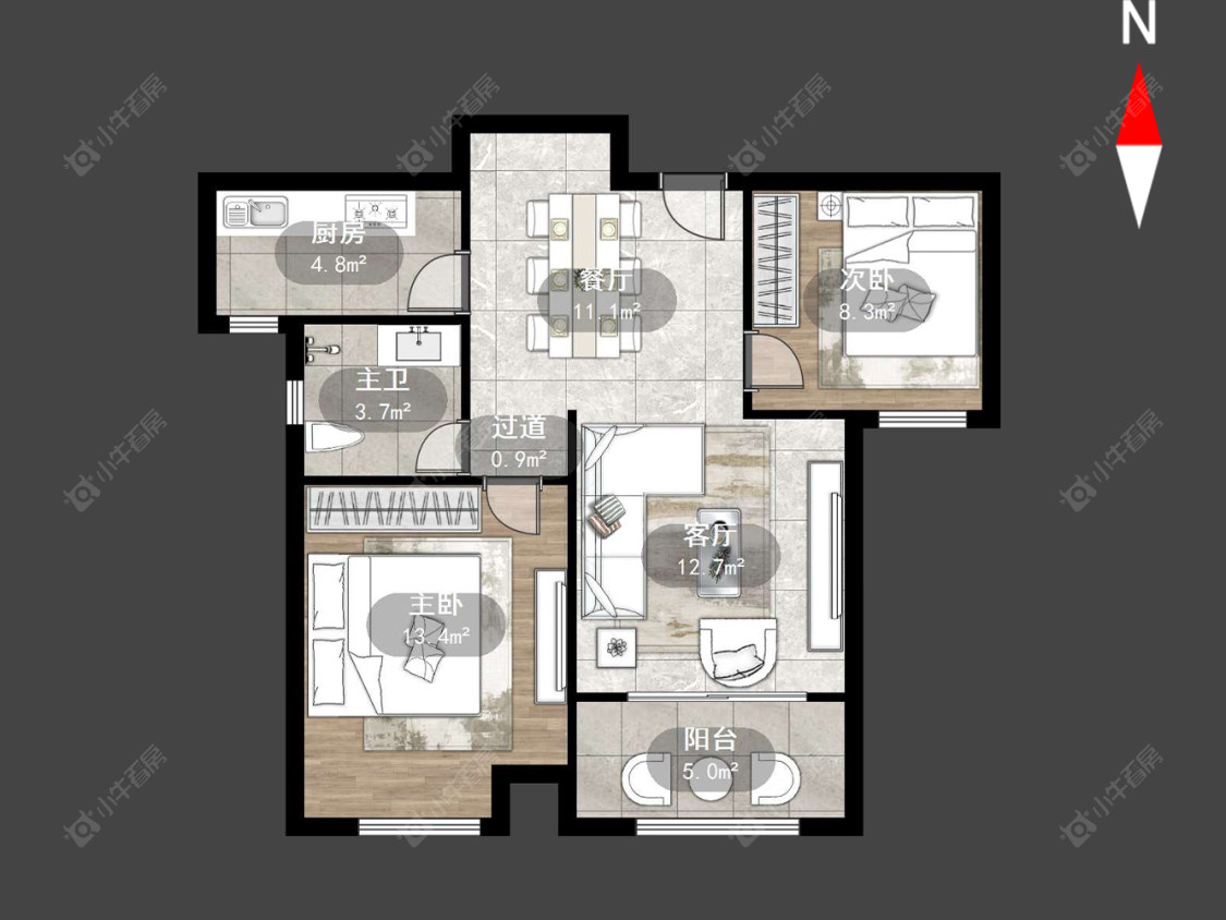 常州香溢紫郡一期在售二手房源户型图_小牛看房