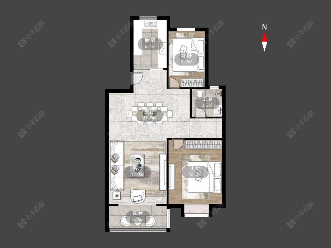 常州五星家园在售二手房源户型图_小牛看房