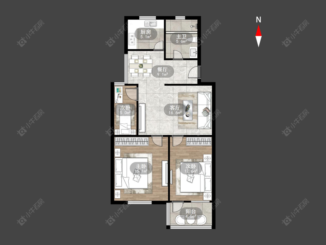 常州晨风小区在售二手房源户型图_小牛看房