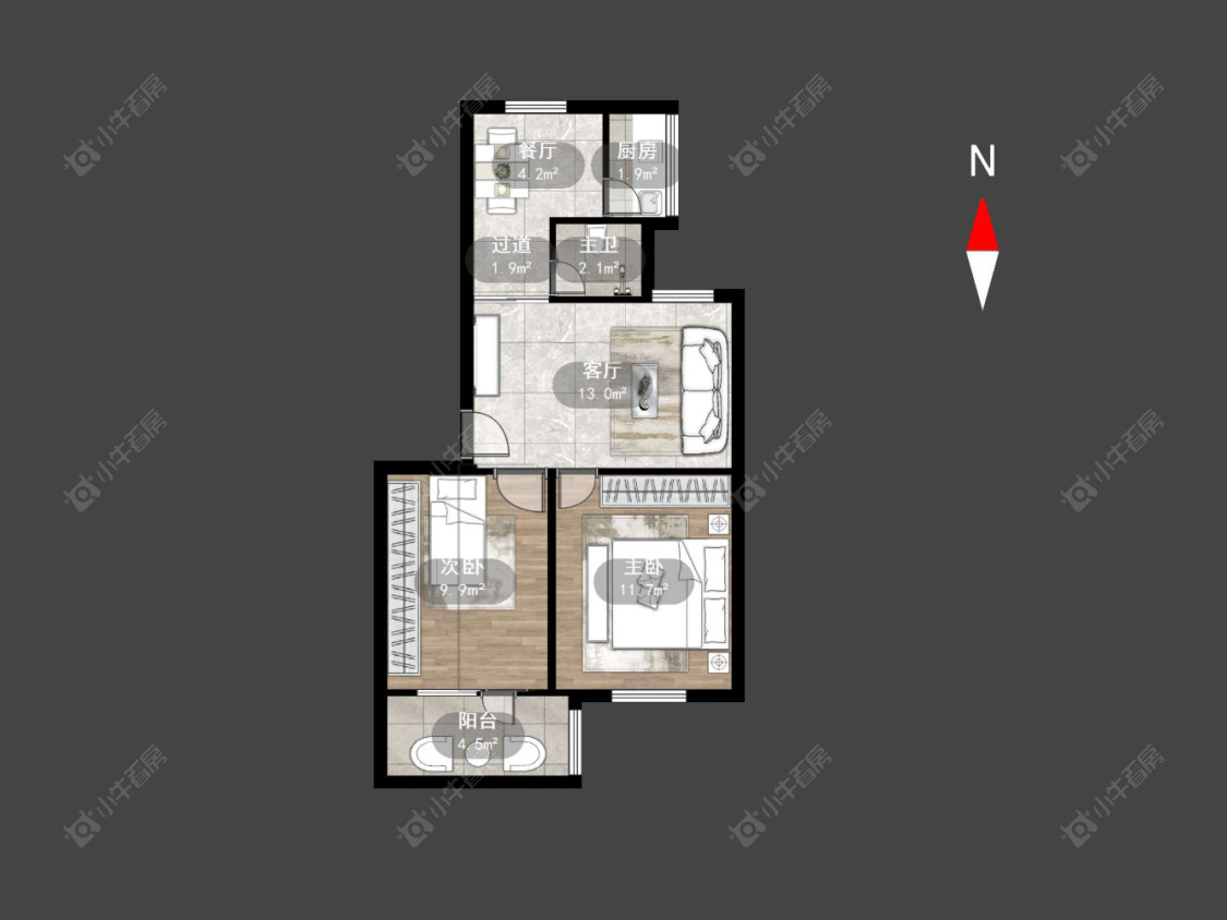 常州兰翔新村在售二手房源户型图_小牛看房