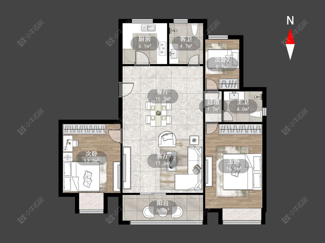 路劲雅居乐城市万象房源户型图 常州路劲雅居乐城市万象在售二手房源户型图_小牛看房