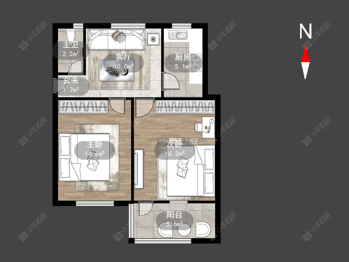 常州丽华二村在售二手房源户型图_小牛看房