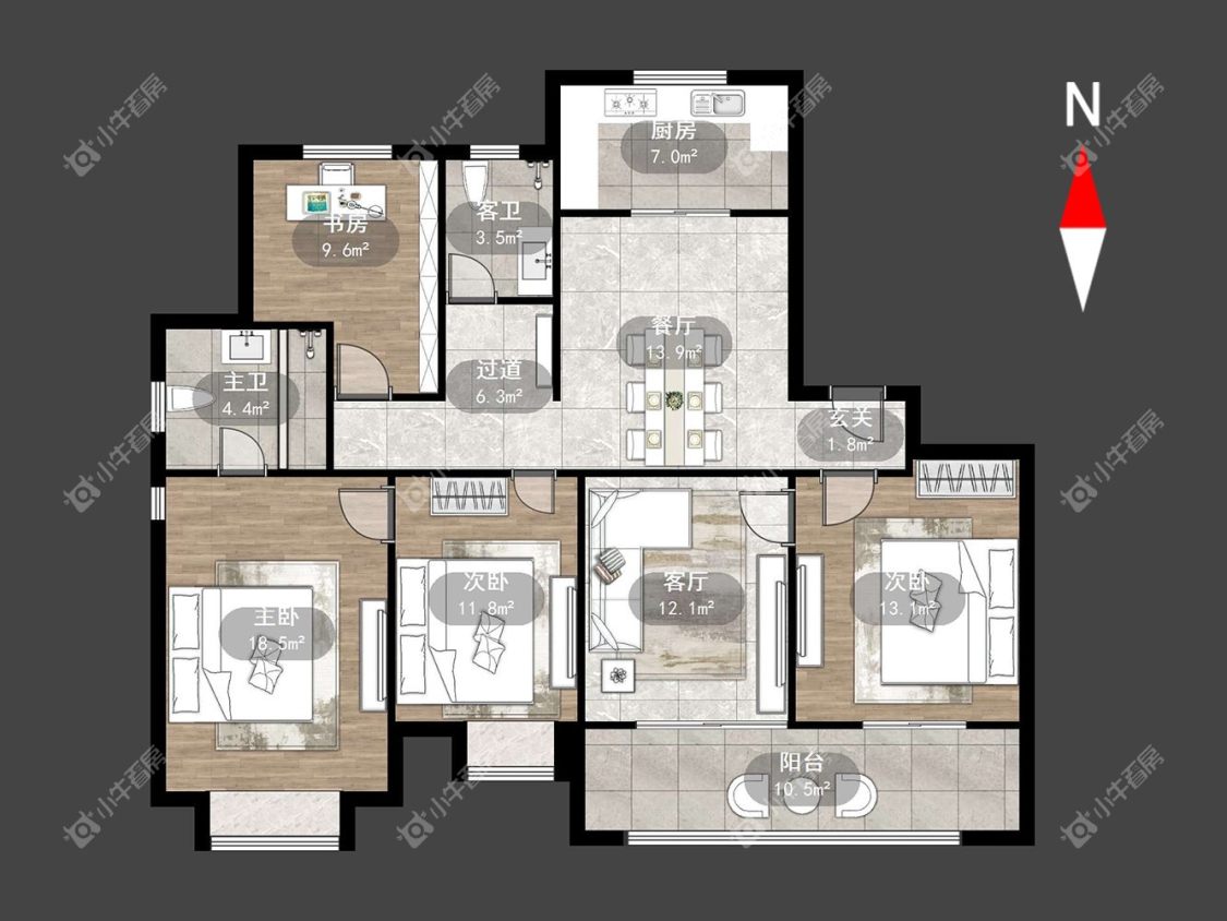 路劲雅居乐城市万象房源户型图 常州路劲雅居乐城市万象在租房源户型图_小牛看房