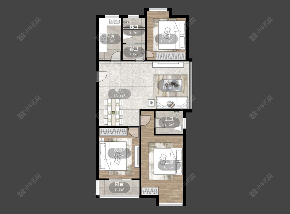 常州顺园八村二期在售二手房源户型图_小牛看房