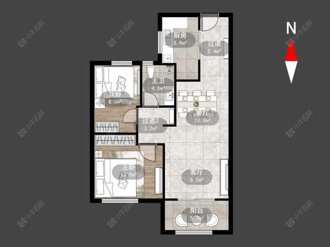 常州东青馨苑在售二手房源户型图_小牛看房