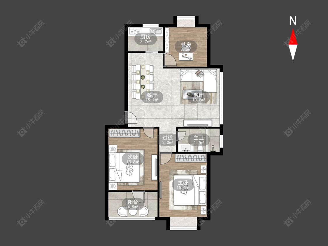 常州陈渡新苑在售二手房源户型图_小牛看房