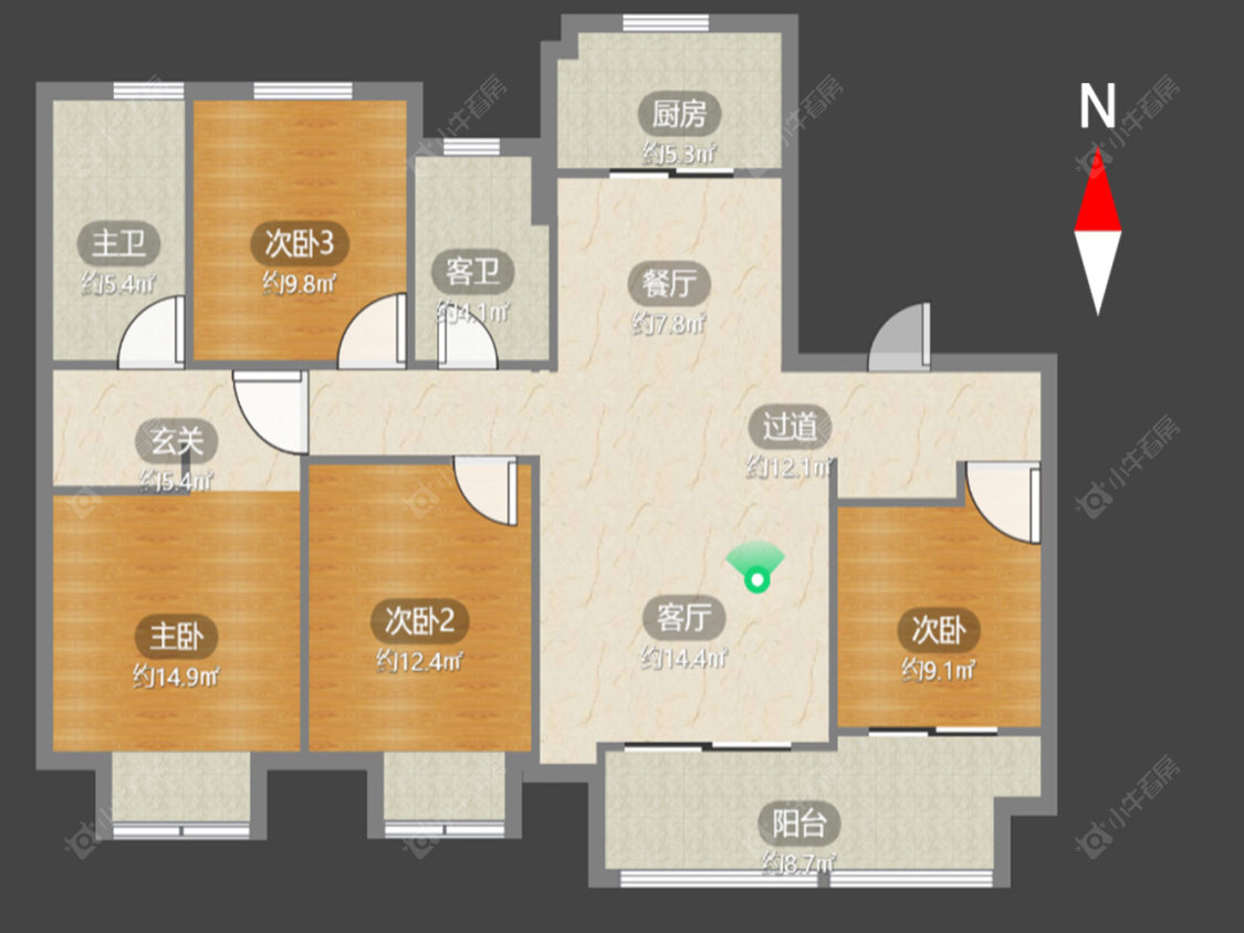 万科弘阳君望甲第房源户型图 常州万科弘阳君望甲第在售二手房源户型图_小牛看房