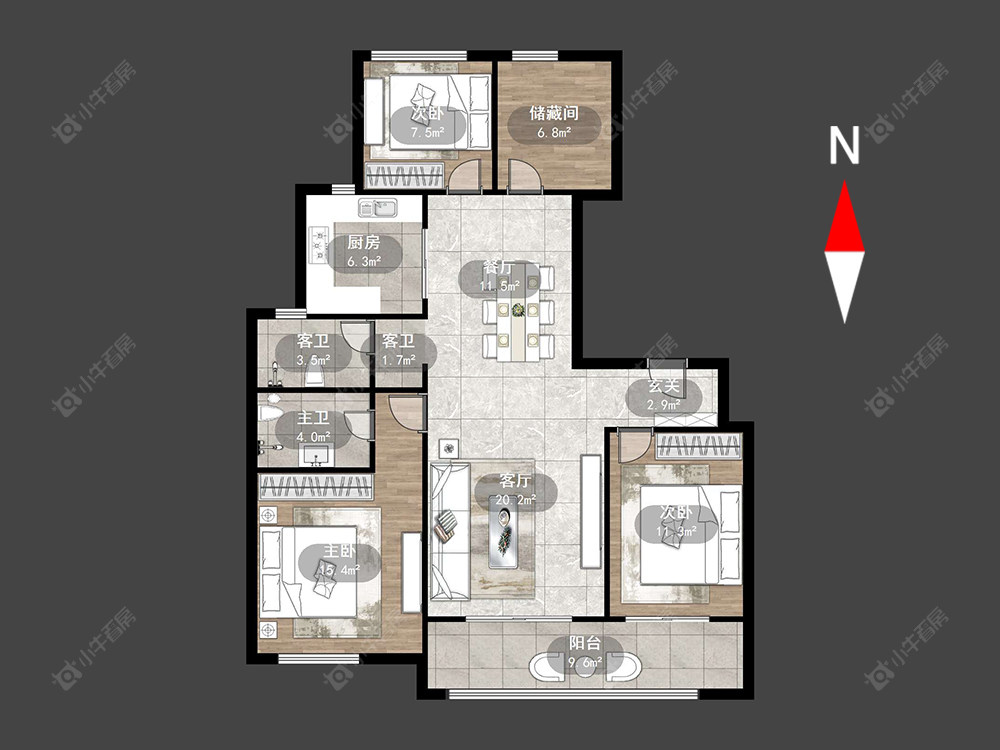 万科城房源户型图 常州万科城在售二手房源户型图_小牛看房