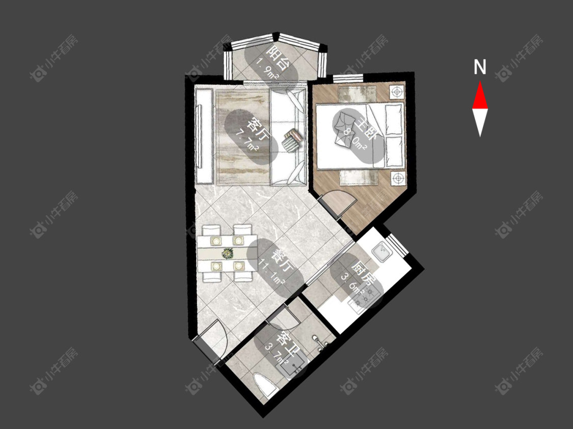 常州晋陵北苑在售二手房源户型图_小牛看房
