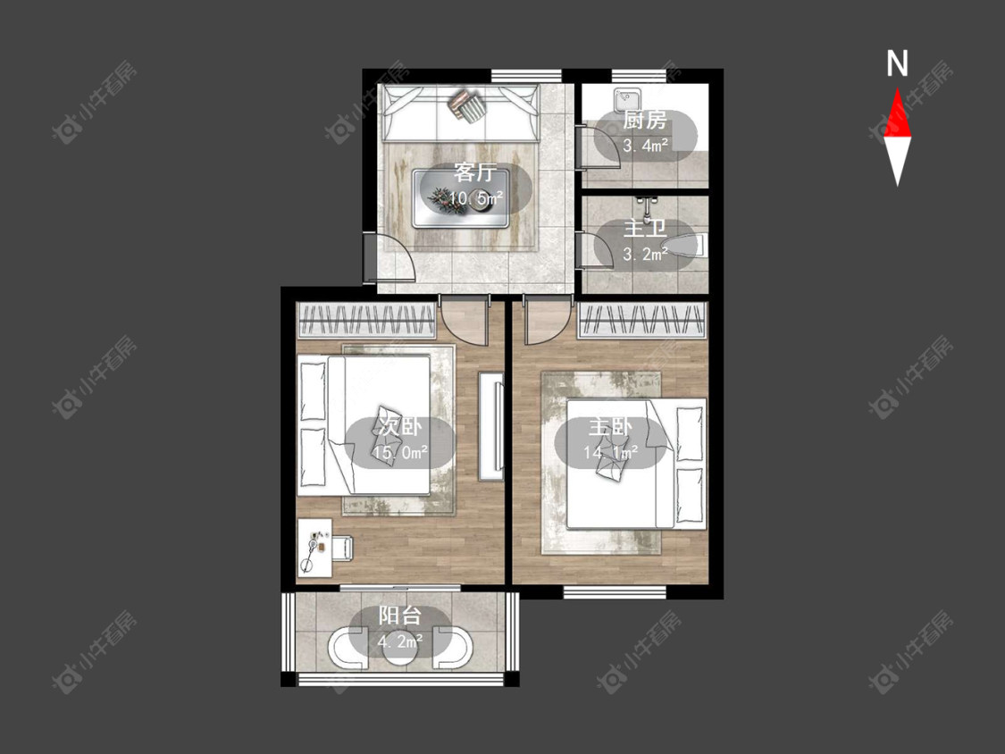 常州花园新村（钟楼）在售二手房源户型图_小牛看房