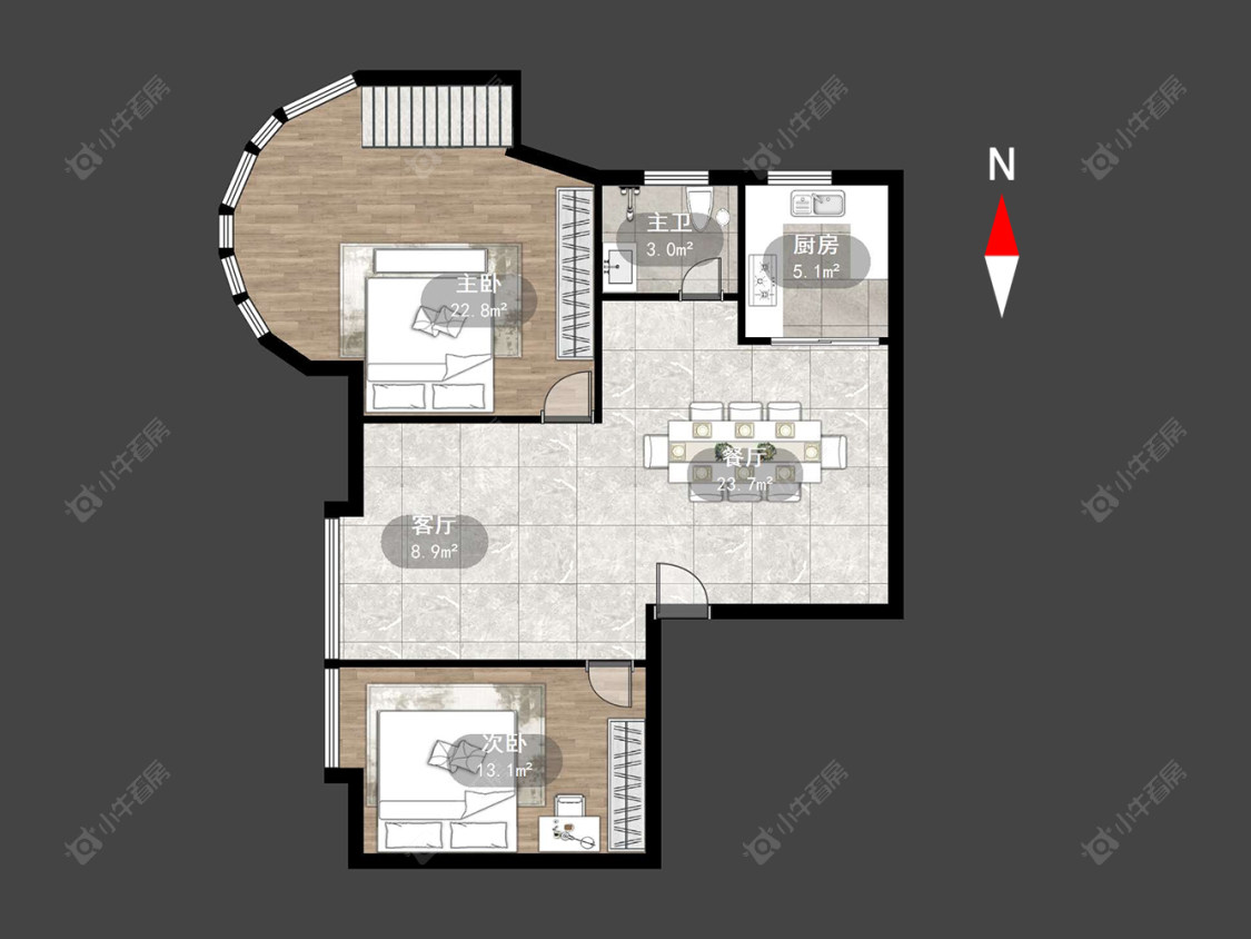 常州凤凰苑在售二手房源户型图_小牛看房