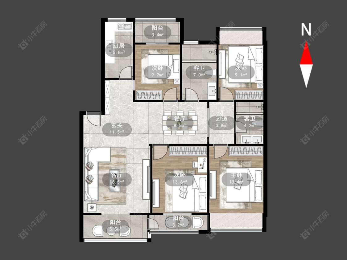 常州丰乐公寓北区在售二手房源户型图_小牛看房