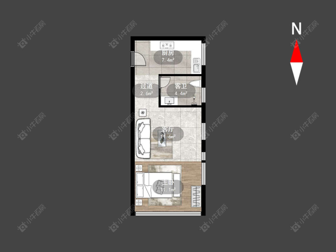 常州琅越龙洲在售二手房源户型图_小牛看房