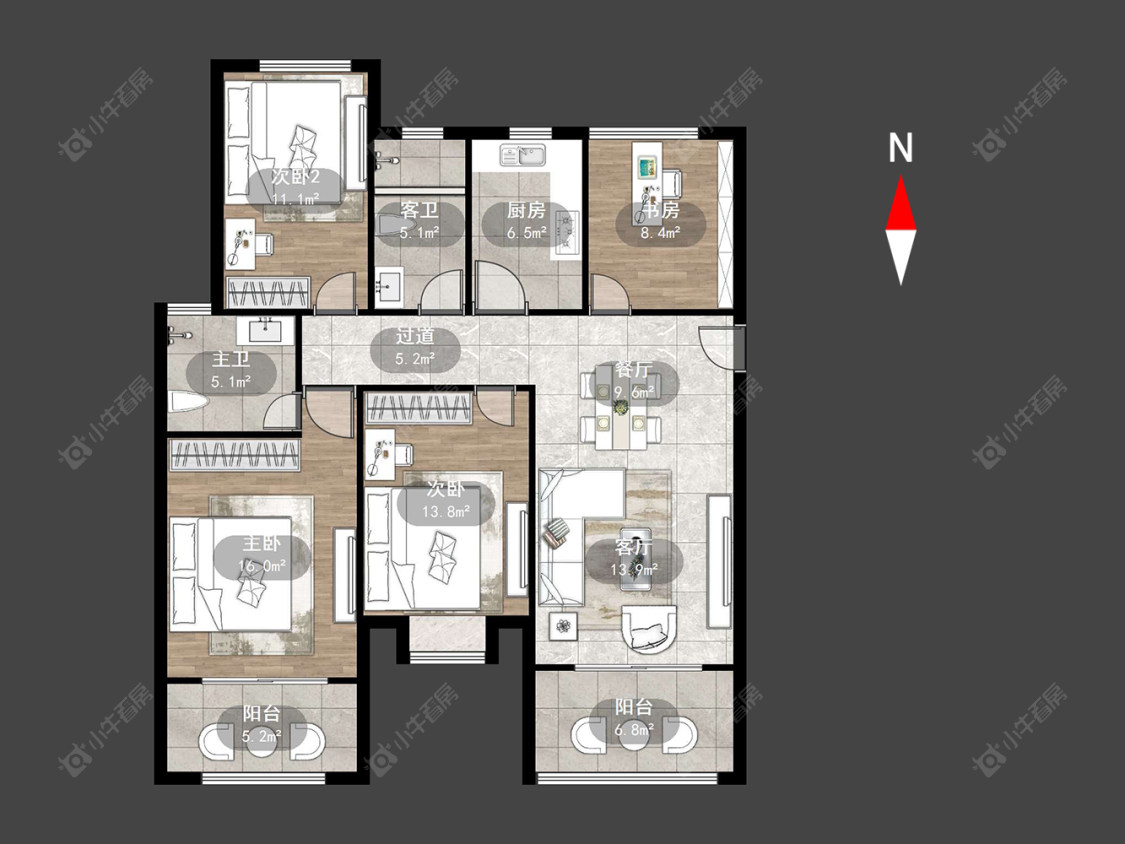 银河湾第一城二期房源户型图 常州银河湾第一城二期在售二手房源户型图_小牛看房