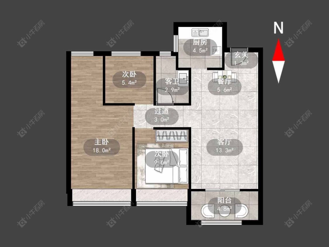 大唐中南上悦城房源户型图 常州大唐中南上悦城在售二手房源户型图_小牛看房