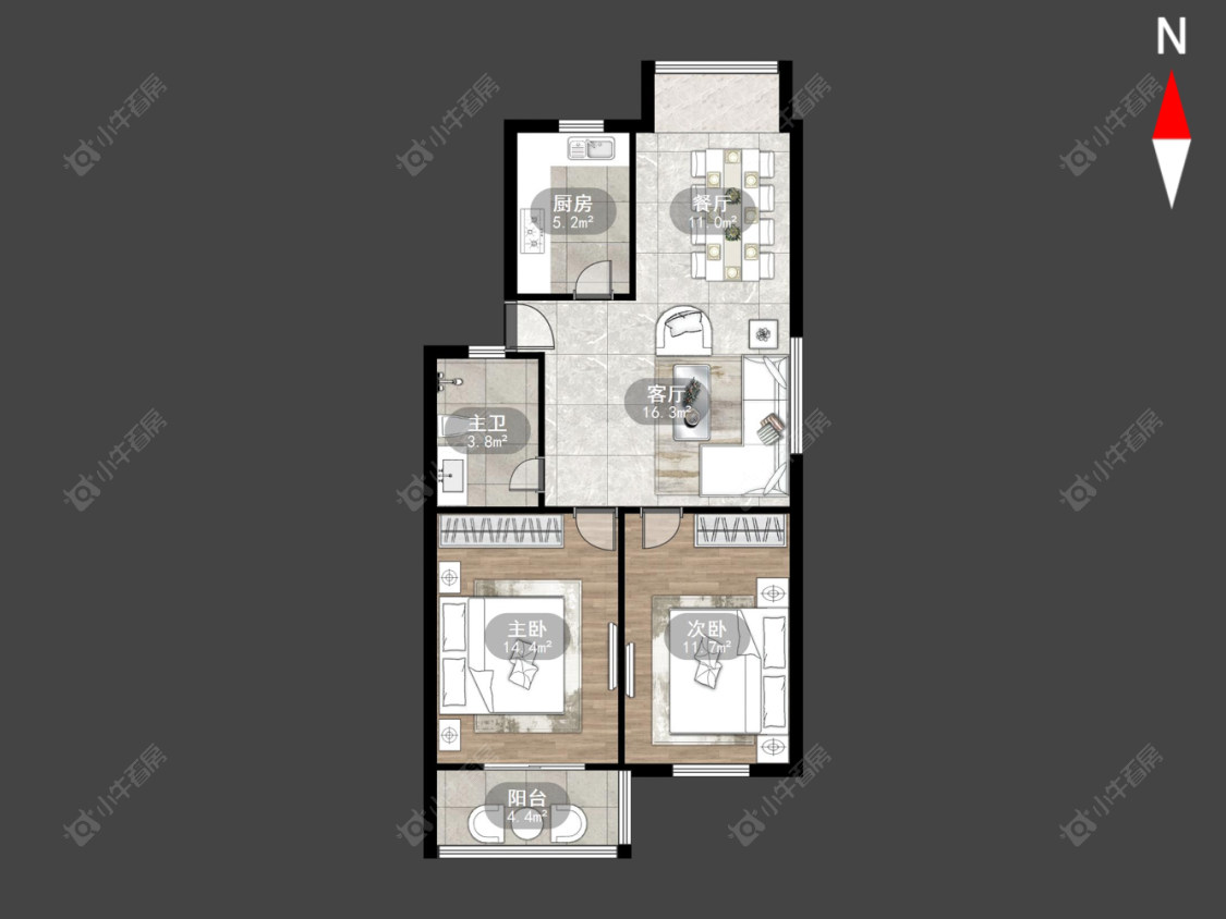 常州杨柳巷小区在售二手房房源户型图_小牛看房