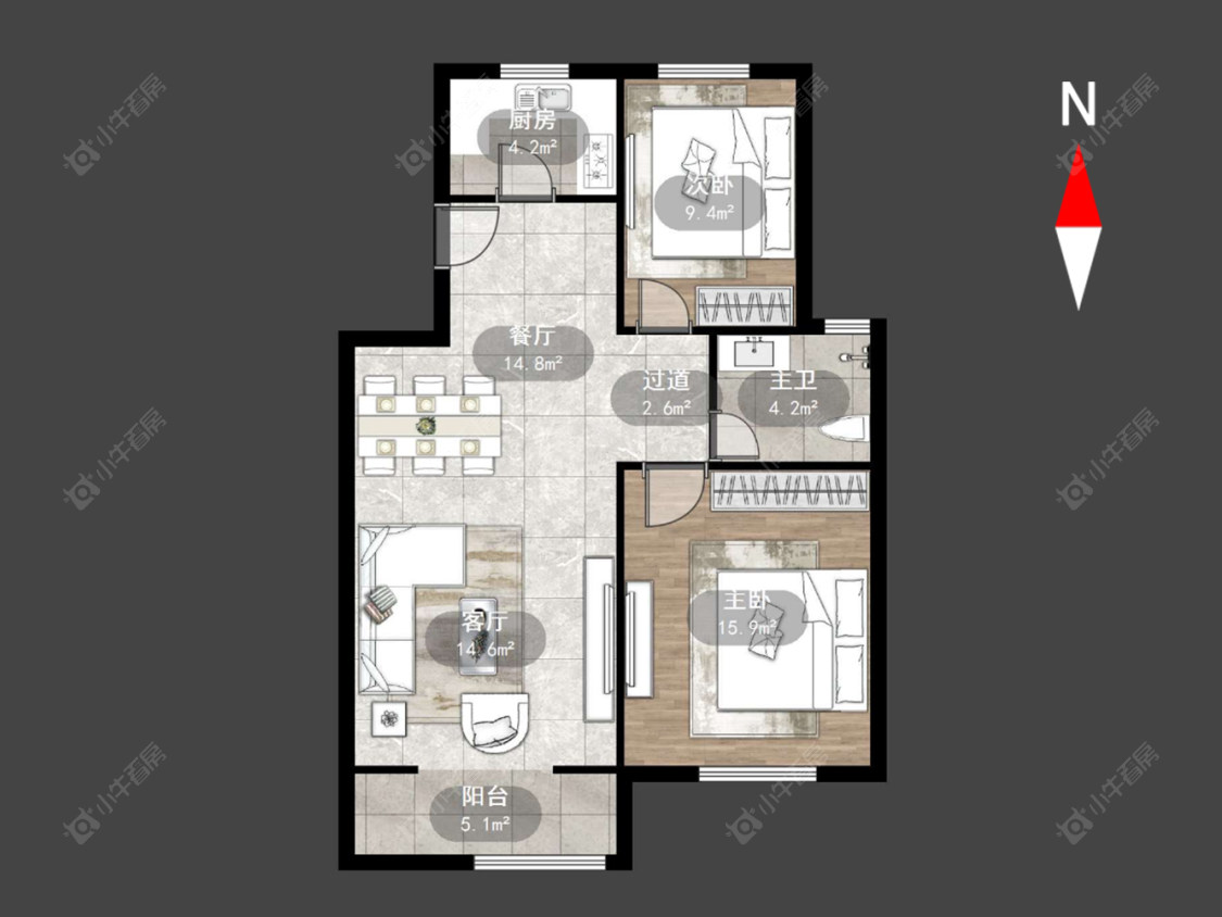 常州顺园九村在售二手房源户型图_小牛看房