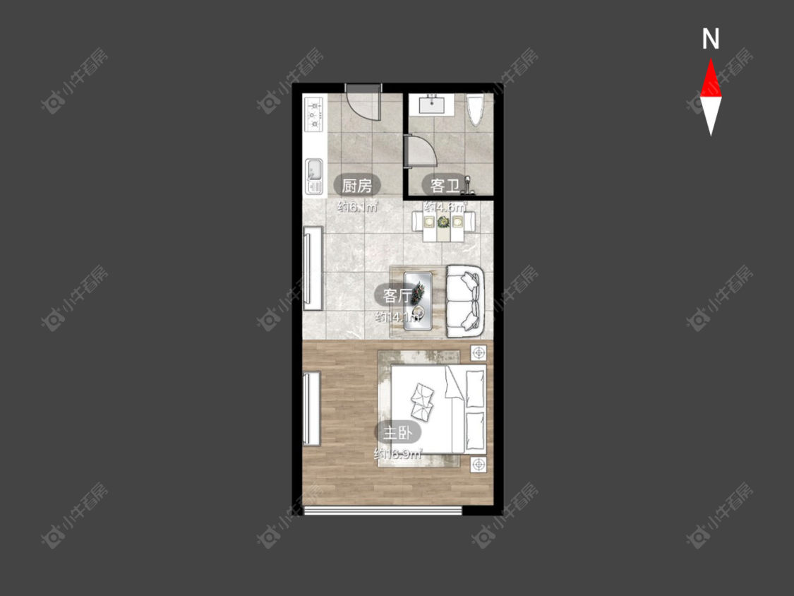 世茂广场房源户型图 常州世茂广场在售二手房源户型图_小牛看房