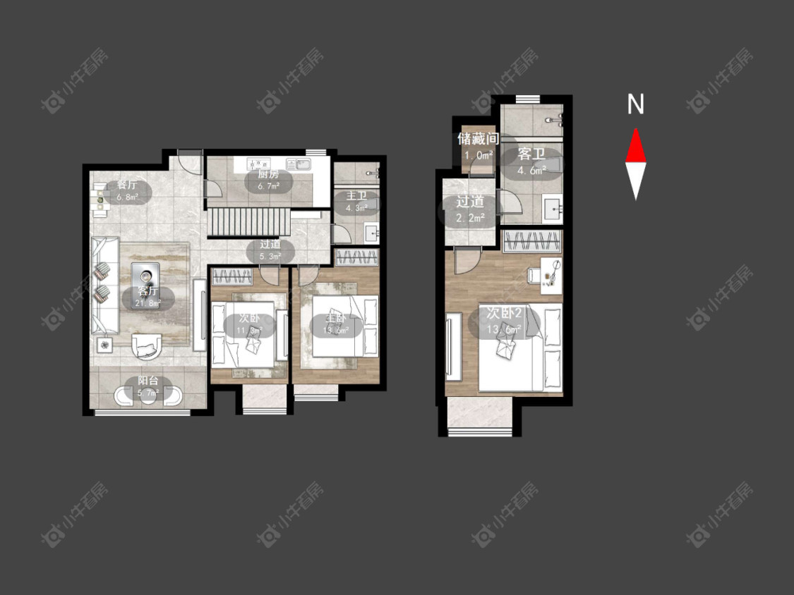 常州香树湾云景在售二手房源户型图_小牛看房