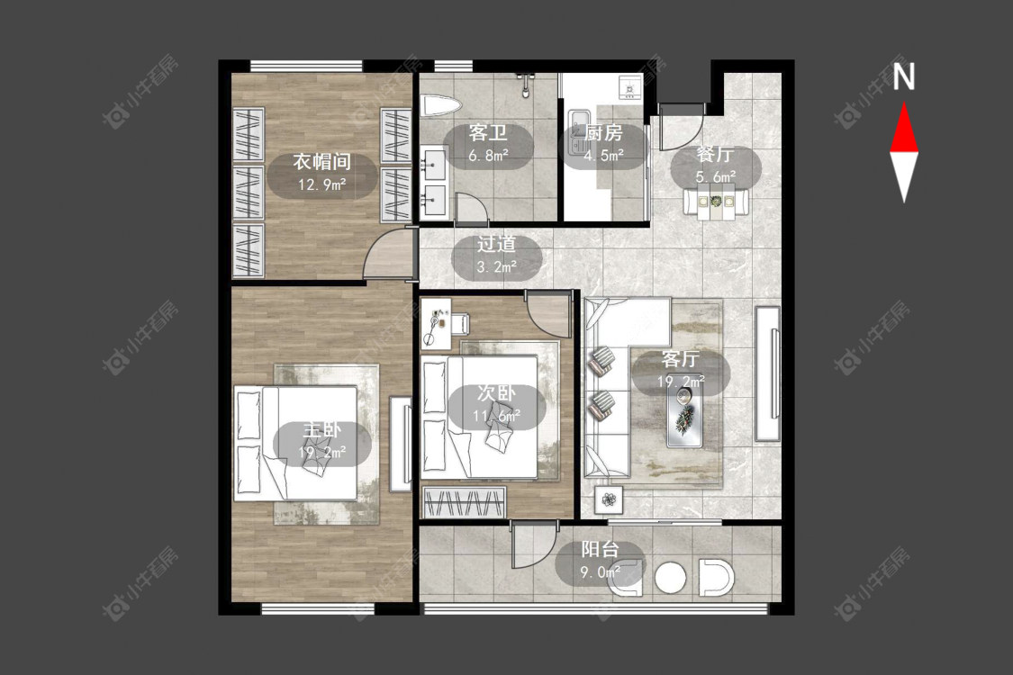 绿地香颂花园房源室内图 常州绿地香颂花园在售二手房源室内图_小牛看房