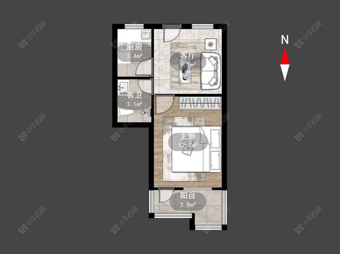 常州翠竹新村南区在售二手房源户型图_小牛看房