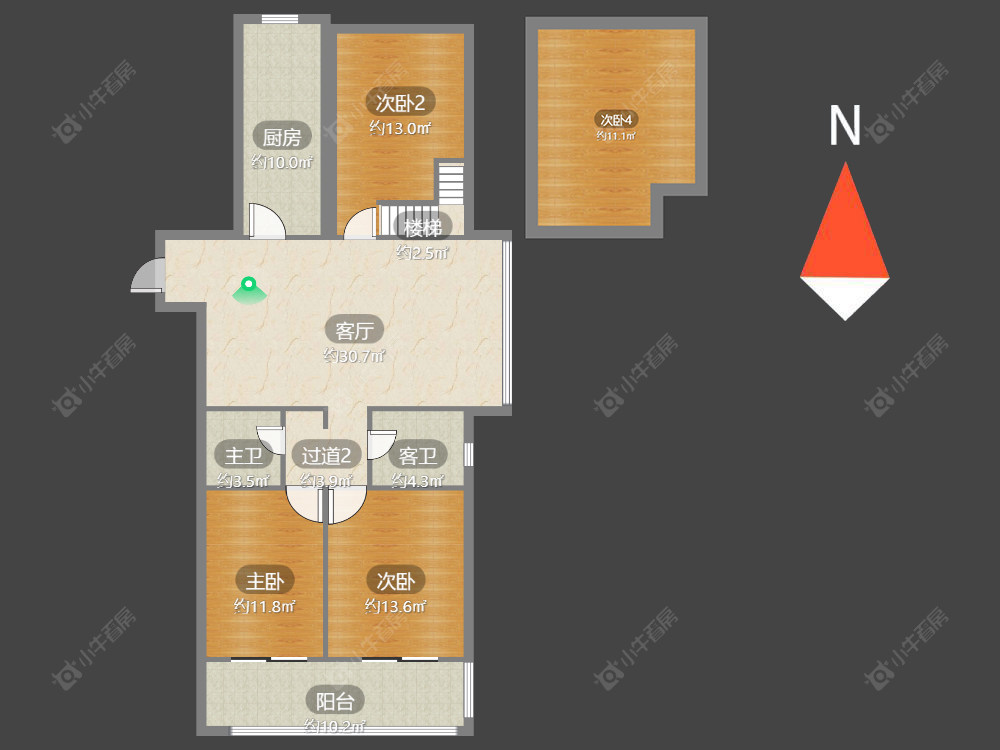 随园锦湖公寓房源户型图 常州随园锦湖公寓在售二手房源户型图_小牛看房