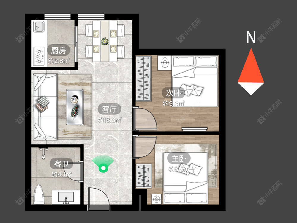 常州景荟凤凰公寓在售二手房源户型图_小牛看房