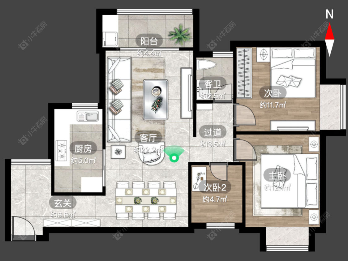 蓝山湖房源户型图 常州蓝山湖在售二手房源户型图_小牛看房
